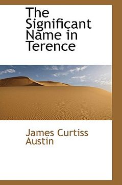 portada the significant name in terence (en Inglés)
