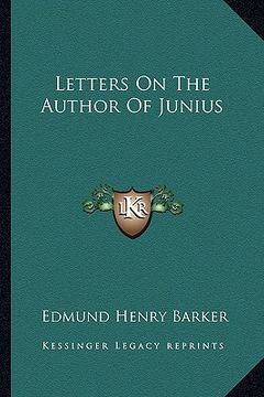 portada letters on the author of junius (in English)