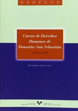 portada Cursos de Derechos Humanos de Donostia - San Sebastián. Volumen III (Serie de Derecho) (in Spanish)
