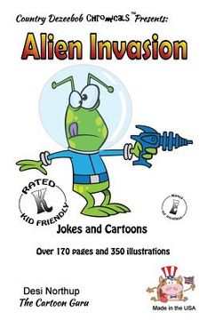 portada Alien Invasion - Jokes and Cartoons: in Black + White (en Inglés)