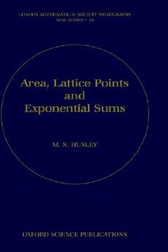 portada area, lattice points and exponential sums (en Inglés)
