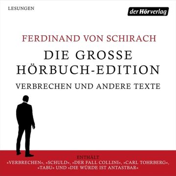 portada Die Grosse Hoerbuch-Edition - Verbrechen und Andere Texte (en Alemán)