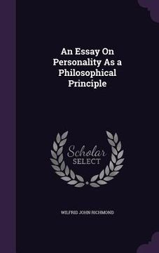 portada An Essay On Personality As a Philosophical Principle (en Inglés)