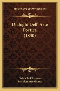 portada Dialoghi Dell' Arte Poetica (1830) (en Italiano)