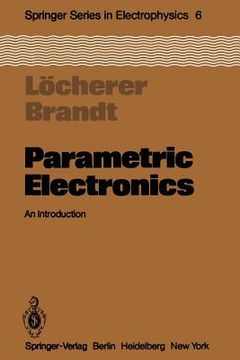 portada parametric electronics: an introduction (en Inglés)