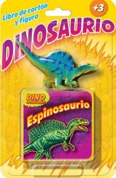 portada Espinosaurio Libro de Carton y Figura Dinosaurio