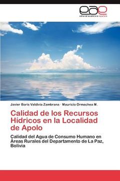 portada calidad de los recursos h dricos en la localidad de apolo (in Spanish)
