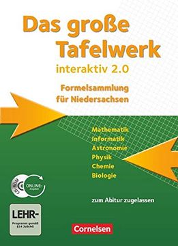 portada Das Große Tafelwerk Interaktiv 2. 0 - Niedersachsen: Schülerbuch mit Cd-Rom (in German)