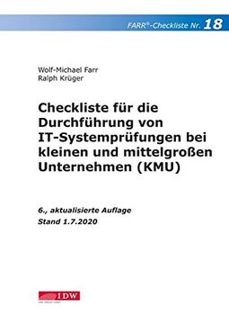portada Checkliste 18 für die Durchführung von It-Systemprüfungen bei Kleinen und Mittelgroßen Unternehmen (Kmu) (in German)