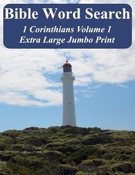 portada Bible Word Search 1 Corinthians Volume 1: King James Version Extra Large Jumbo Print (in English)