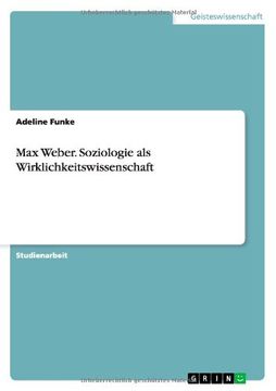 portada Max Weber. Soziologie als Wirklichkeitswissenschaft