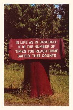 portada Vintage Journal In Life as in Baseball Sign (en Inglés)