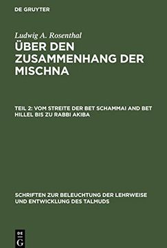 portada Vom Streite der bet Schammai and bet Hillel bis zu Rabbi Akiba (en Alemán)