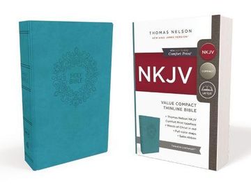 portada Nkjv, Value Thinline Bible, Compact, Imitation Leather, Blue, red Letter Edition, Comfort Print 