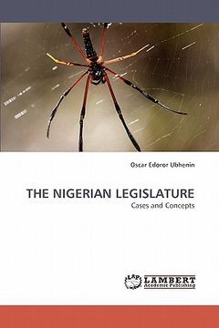 portada the nigerian legislature (en Inglés)