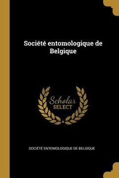 portada Société entomologique de Belgique (in French)