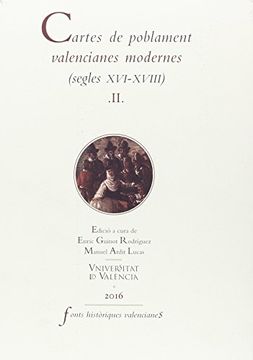 portada Cartes de poblament valencianes modernes II(segles XVI-XVIII): 2 (Fonts Històriques Valencianes)