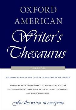 portada oxford american writer`s thesaurus (in English)