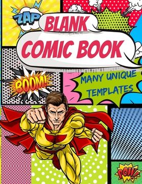 portada Blank Comic Book Many Unique templates (en Inglés)