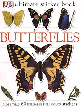 portada Ultimate Sticker Book: Butterflies: More Than 60 Reusable Full-Color Stickers (en Inglés)