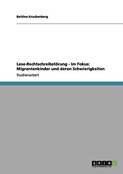 portada Lese-Rechtschreibstörung - Im Fokus: Migrantenkinder und deren Schwierigkeiten