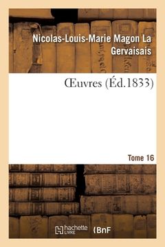 portada Oeuvres. Tome 16 (en Francés)