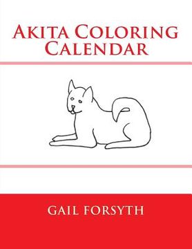 portada Akita Coloring Calendar (in English)