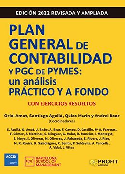 portada Plan General de Contabilidad y pgc de Pymes 2022