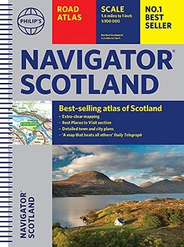 portada Philip'S Navigator Scotland (Philip'S Road Atlases) (en Inglés)