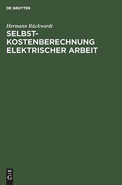 portada Selbstkostenberechnung Elektrischer Arbeit (en Alemán)