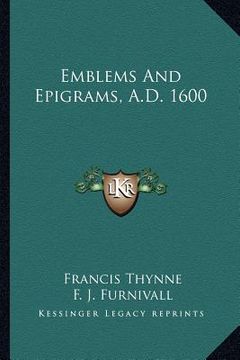 portada emblems and epigrams, a.d. 1600 (in English)