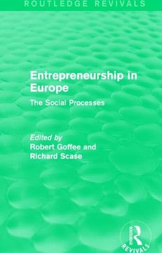 portada Entrepreneurship in Europe (Routledge Revivals): The Social Processes (in English)