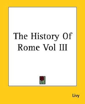 portada the history of rome vol iii