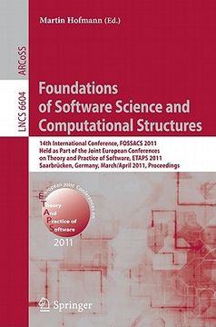 portada foundations of software science and computational structures: 14th international conference, fossacs 2011, held as part of the joint european conferen