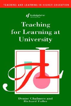 portada teaching for learning at university