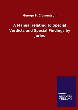 portada A Manual Relating to Special Verdicts and Special Findings by Juries 