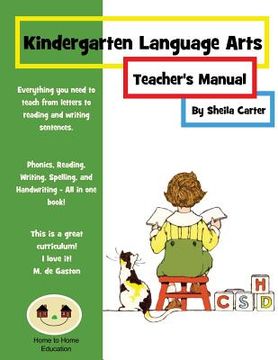portada Kindergarten Language Arts: Teacher's Manual (en Inglés)