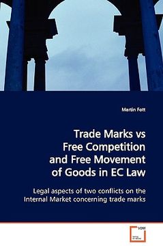 portada trade marks vs free competition and free movement of goods in ec law