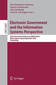 portada electronic government and the information systems perspective: first international conference, egovis 2010 bilbao, spain, august 31 - september 2, 201 (en Inglés)