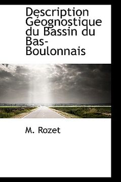 portada description g ognostique du bassin du bas-boulonnais (en Inglés)