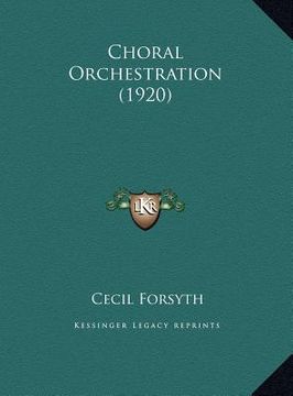 portada choral orchestration (1920) (in English)