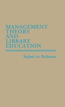portada Management Theory and Library Education. (en Inglés)