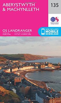 portada Ordnance Survey Landranger 135 Aberystwyth & Machynlleth map With Digital Version (in English)