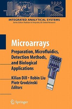 portada microarrays: preparation, microfluidics, detection methods, and biological applications