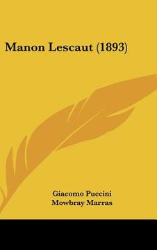 portada manon lescaut (1893) (en Inglés)