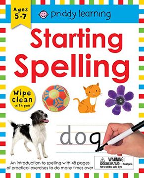portada Wipe Clean Workbook: Starting Spelling: An Introduction to Spelling With 48 Pages of Practical Exercises to do Many Times Over (in English)