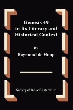 portada genesis 49 in its literary and historical context (en Inglés)