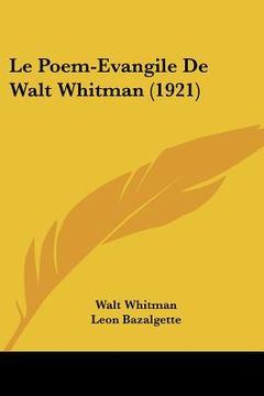 portada le poem-evangile de walt whitman (1921) (en Inglés)