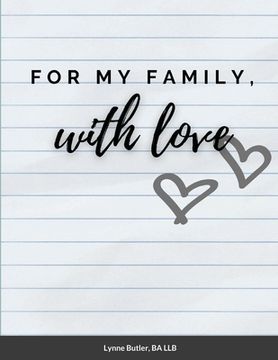 portada For My Family, With Love (en Inglés)