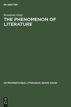 portada The Phenomenon of Literature (de Proprietatibus Litterarum. Series Maior) (en Inglés)
